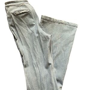 Blue jeans. Wide leg. Small.